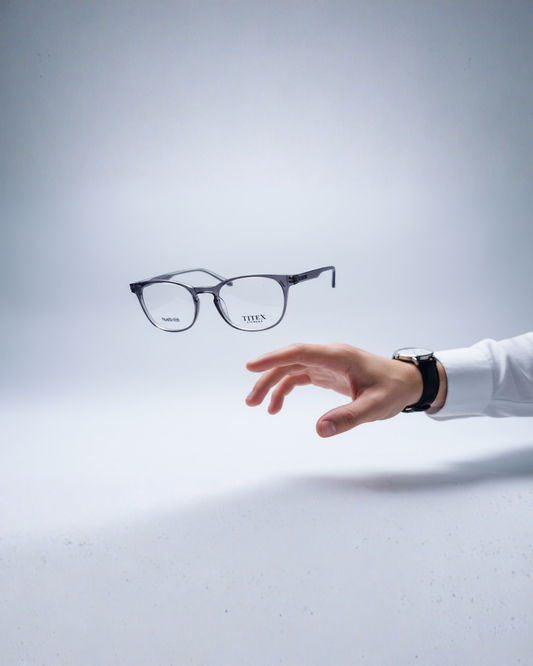 Premium Blue Round Eyeglass Frame | Alankar Opticals