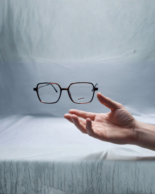 Modern Silver Aviator Eyeglass Frame | Alankar Opticals