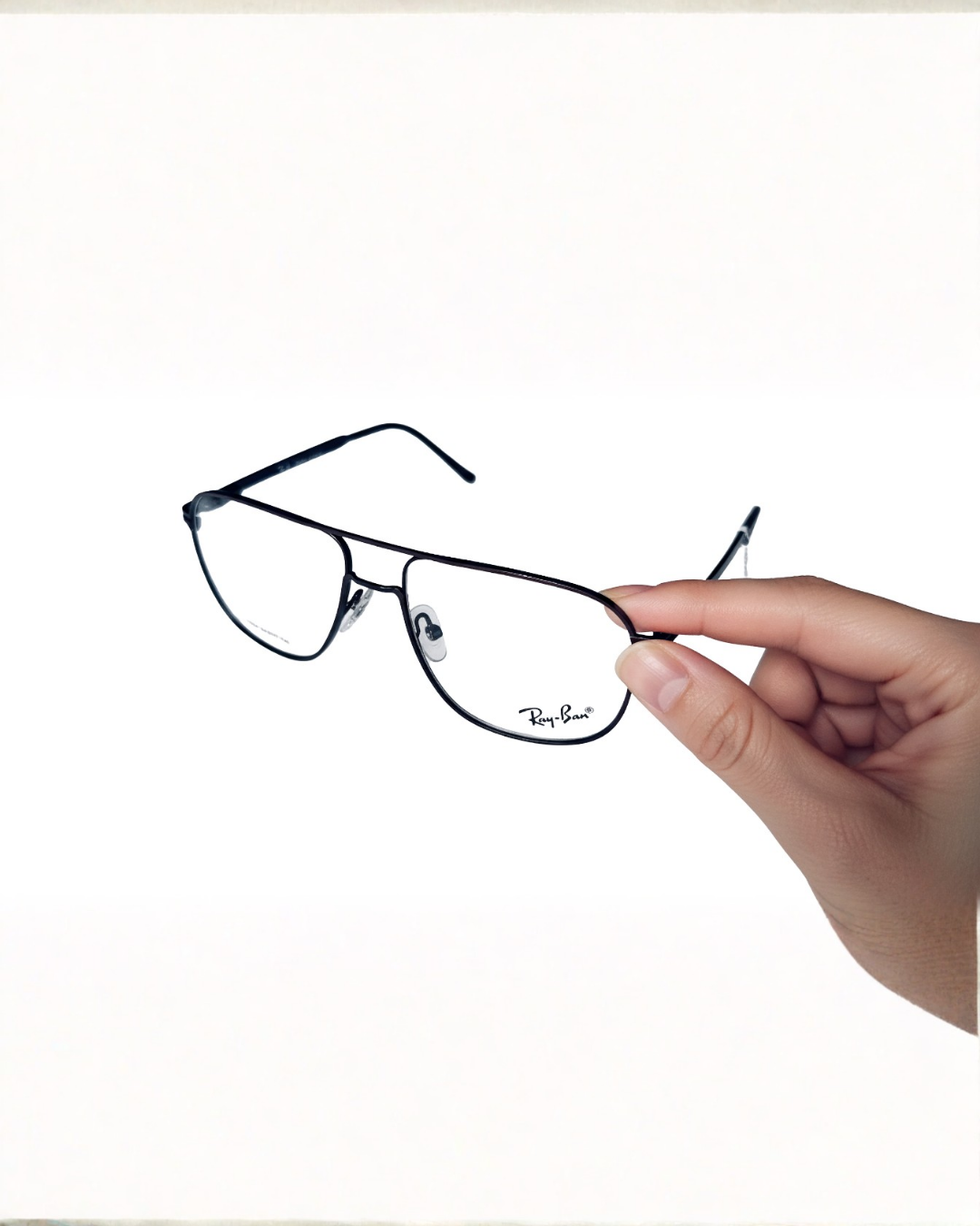 Ray-Ban Black Aviator Eyeglass Frame