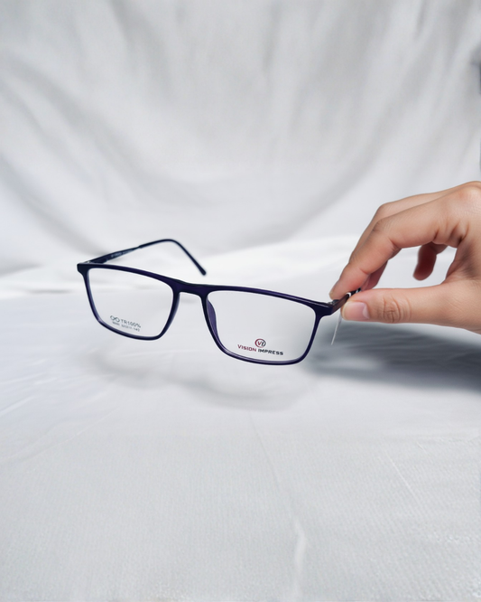 Venus Eyewear Rectangular Full-Rim Light Blue & Navy Eyeglass Frame for Men & Women | Alankar Opticals