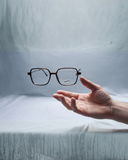 Modern Silver Aviator Eyeglass Frame | Alankar Opticals