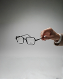 Minimalist Blue Geometric Eyeglass Frame | Alankar Opticals