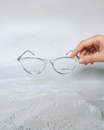 Retro Transparent Geometric Eyeglass Frame | Alankar Opticals
