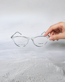 Retro Transparent Geometric Eyeglass Frame | Alankar Opticals
