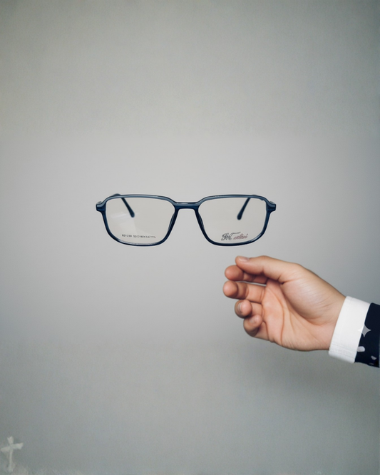 Montini Matte Blue Full-Rim Eyeglass Frame